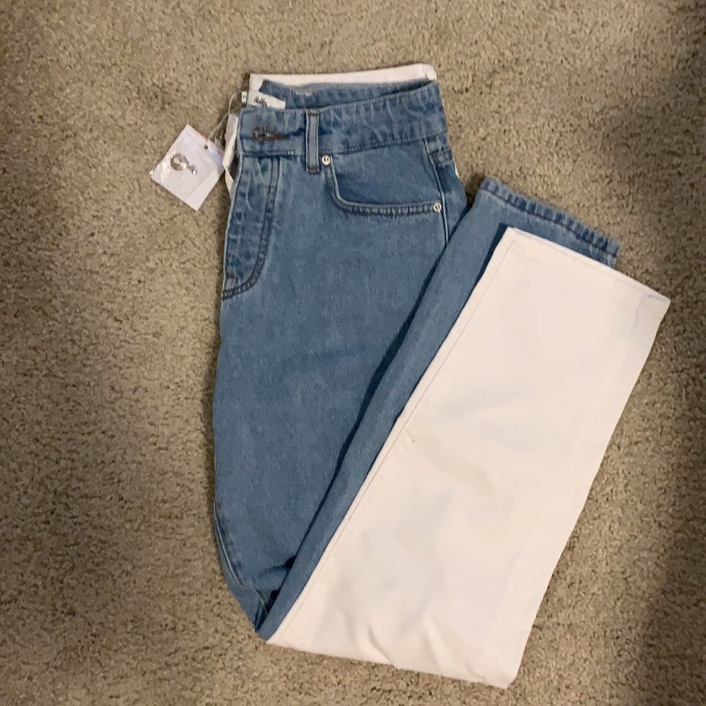 Color Block Jeans - Picture 2 of 3